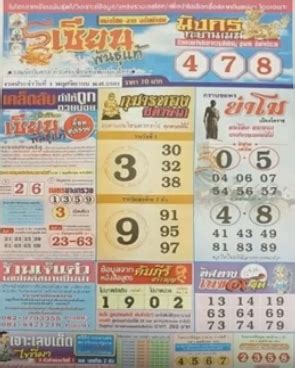 The Thai Lottery Free Paper VIP Tips For 1.